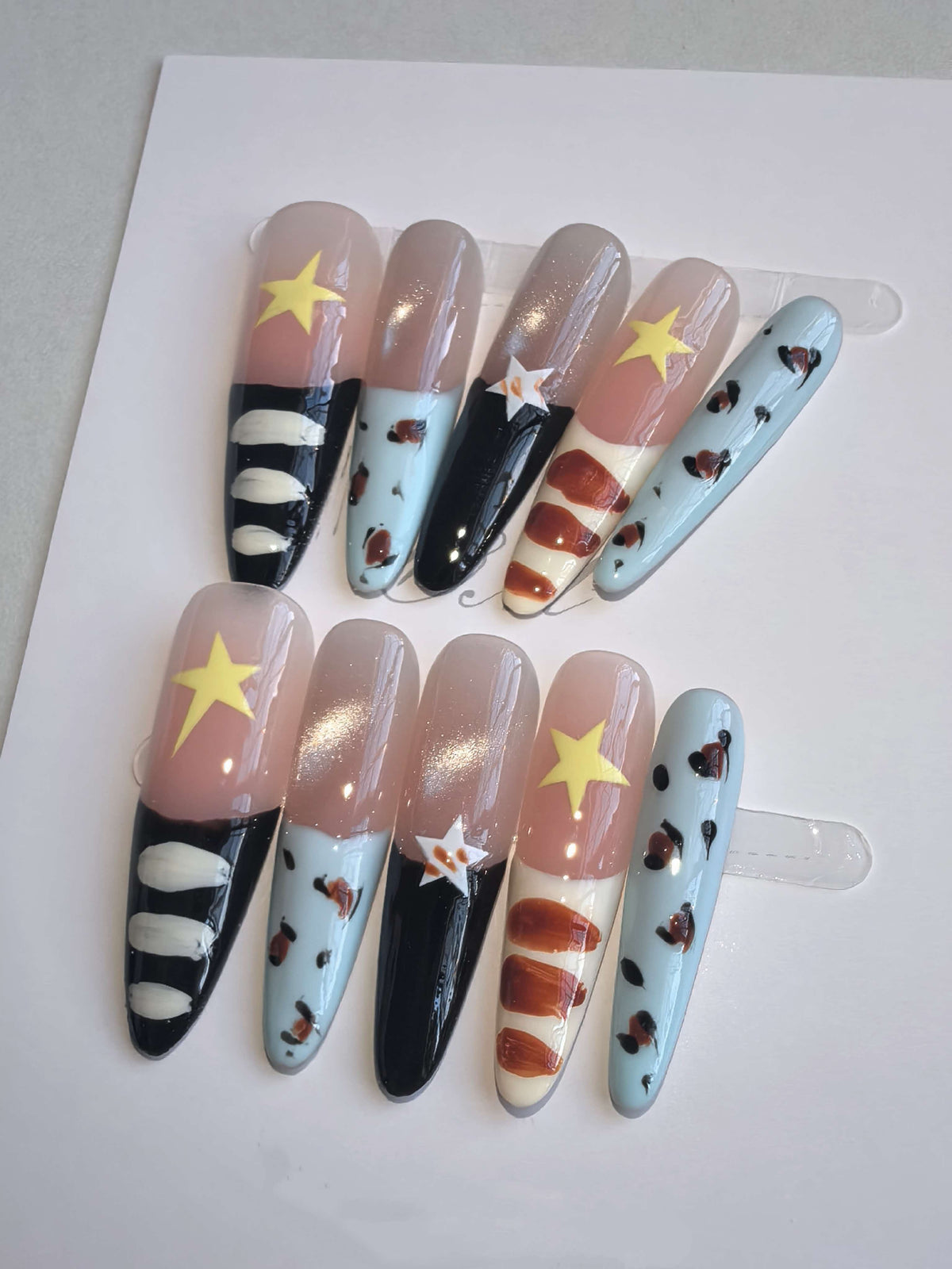 CAT EYE FLASH Press On Nails