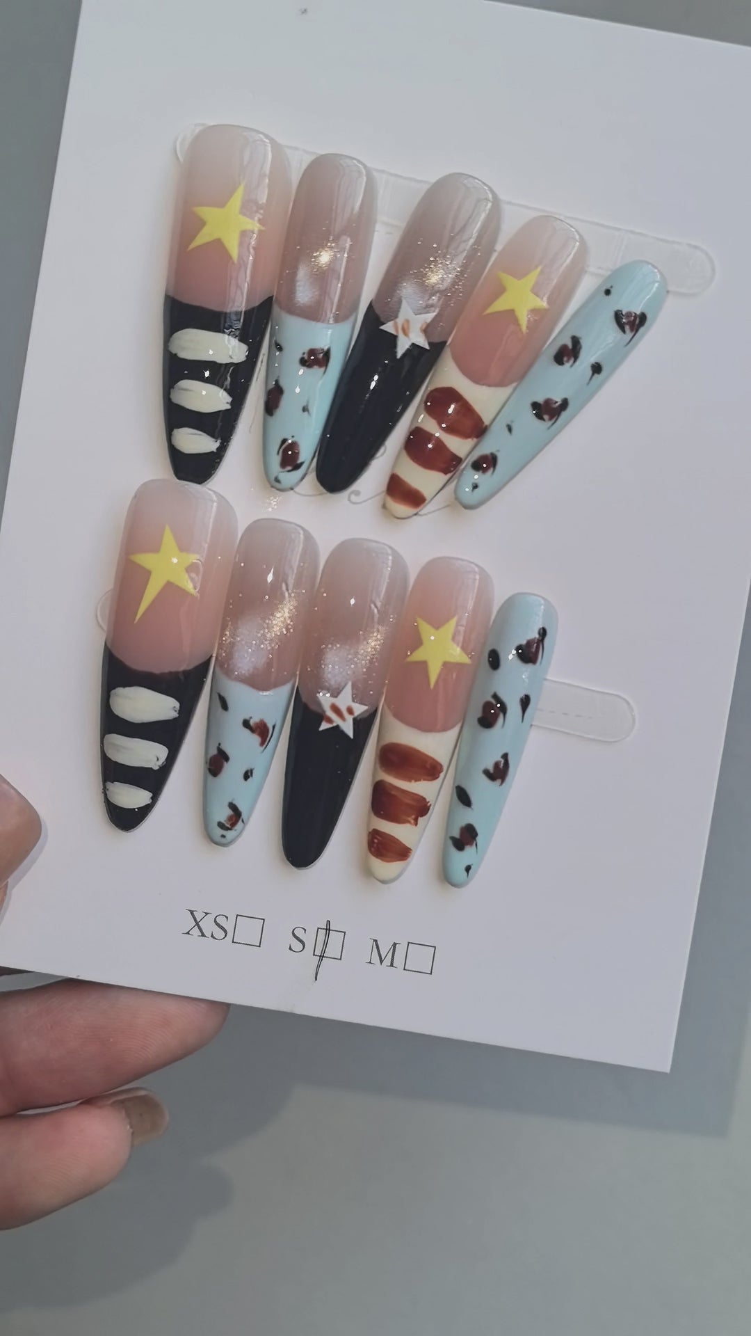 CAT EYE FLASH Press On Nails